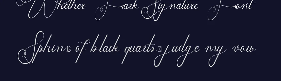 Whether Fark Signature Font by edricstudio — Script Handwritten Font — thumbnail 2