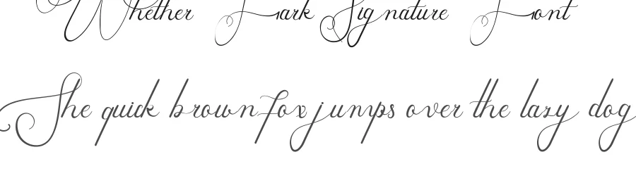 Whether Fark Signature Font by edricstudio — Script Handwritten Font
