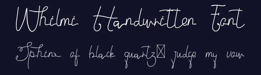 Whilmi Handwritten Font by edricstudio — Script Handwritten Font — thumbnail 2