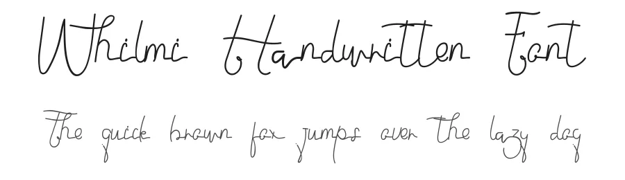 Whilmi Handwritten Font by edricstudio — Script Handwritten Font