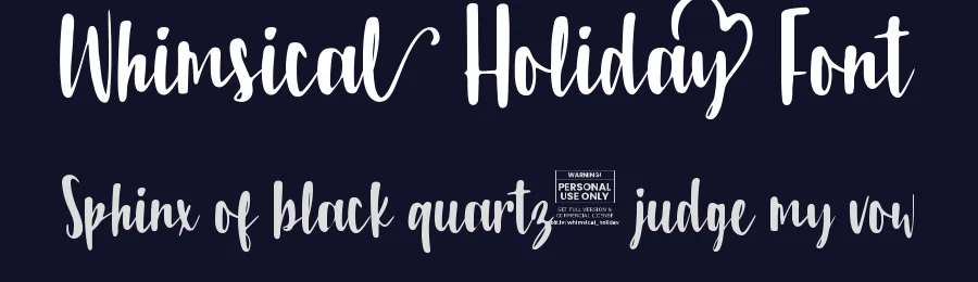 Whimsical Holiday Font by Imaginatype — Script Handwritten Font — thumbnail 2