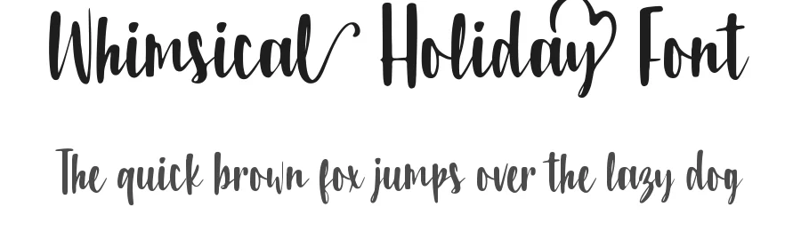 Whimsical Holiday Font by Imaginatype — Script Handwritten Font