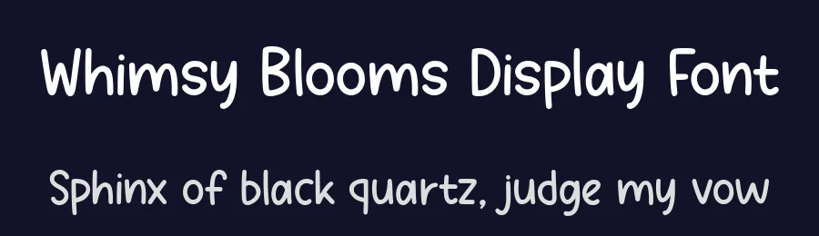 Whimsy Blooms Display Font by keithzo — Display Font — thumbnail 2
