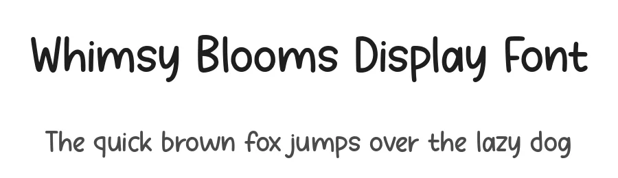 Whimsy Blooms Display Font by keithzo — Display Font