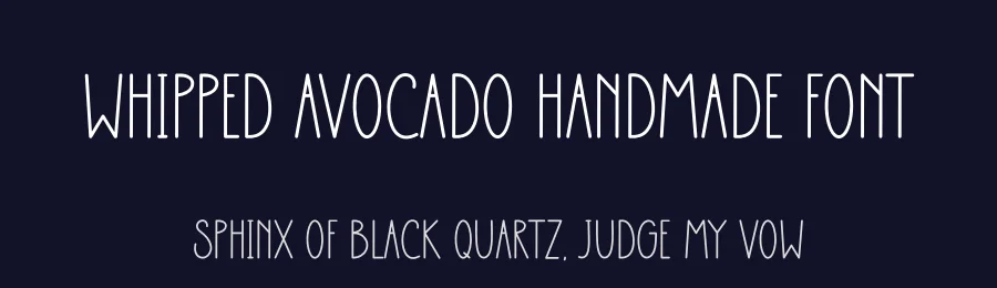 Whipped Avocado Handmade Font by freshtypeink — Display Font — thumbnail 2