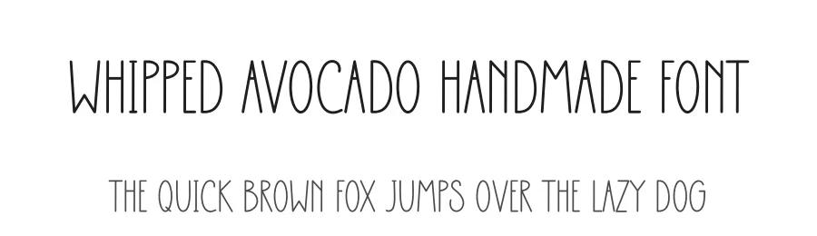 Whipped Avocado Handmade Font by freshtypeink — Display Font