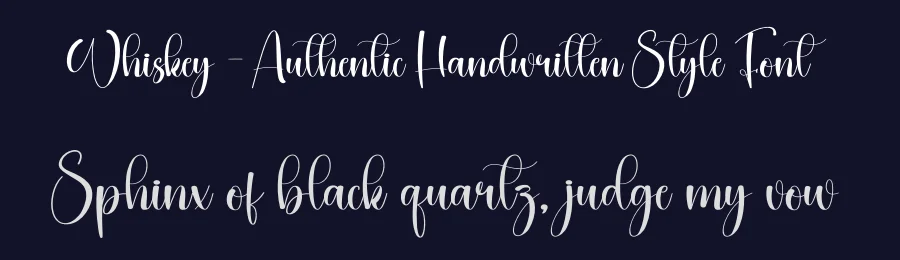 Whiskey – Authentic Handwritten Style Font by creativeletter — Script Handwritten Font — thumbnail 2