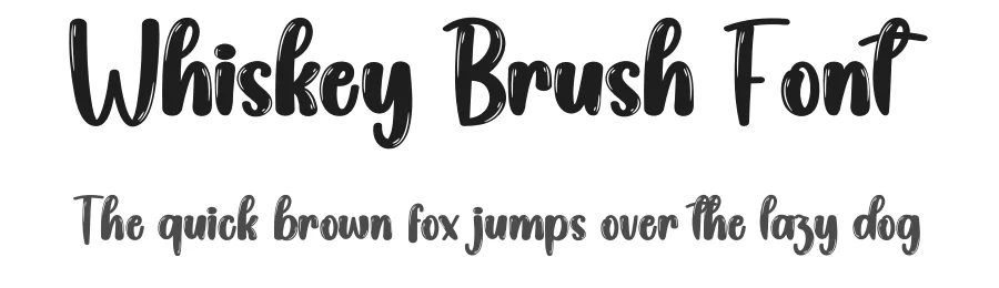 Whiskey Brush Font by creativeletter — Script Handwritten Font
