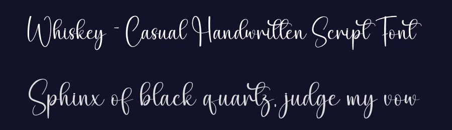Whiskey – Casual Handwritten Script Font by creativeletter — Script Handwritten Font — thumbnail 2