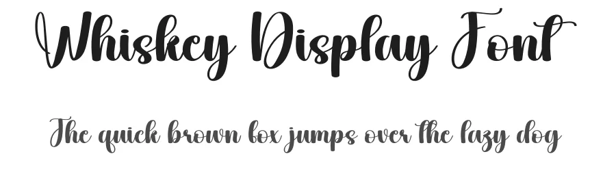 Whiskey Display Font by andikastudio — Script Handwritten Font