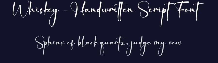 Whiskey – Handwritten Script Font by creativeletter — Script Handwritten Font — thumbnail 2