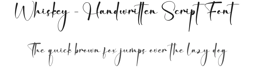 Whiskey – Handwritten Script Font by creativeletter — Script Handwritten Font