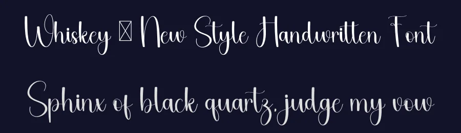 Whiskey – New Style Handwritten Font by freshtypeink — Script Handwritten Font — thumbnail 2