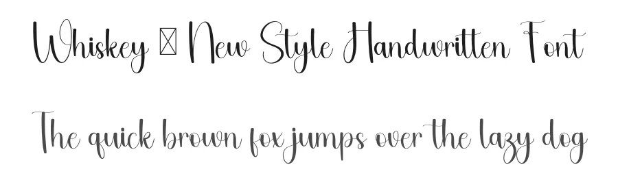 Whiskey – New Style Handwritten Font by freshtypeink — Script Handwritten Font