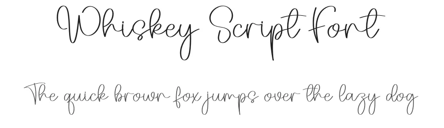 Whiskey Script Font by creativeletter — Script Handwritten Font