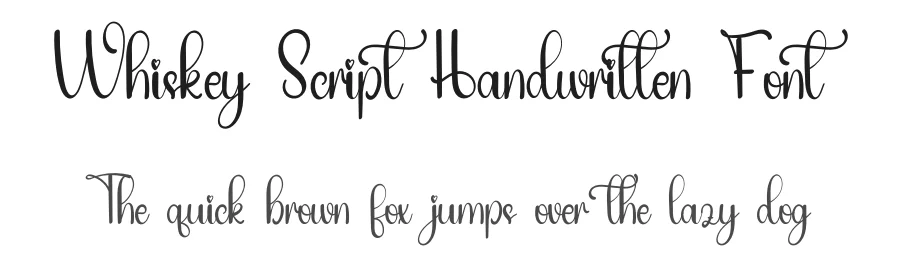 Whiskey Script Handwritten Font by inermediaSTUDIO — Script Handwritten Font