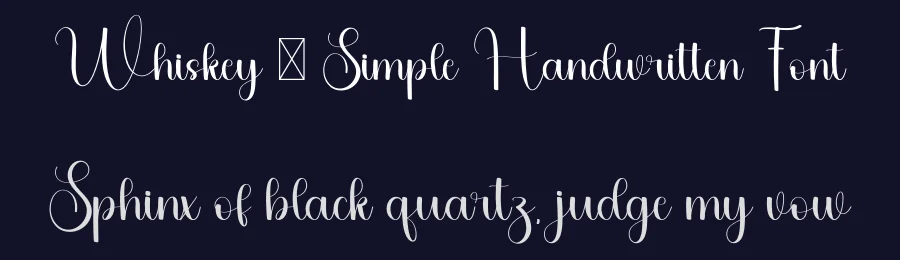 Whiskey – Simple Handwritten Font by freshtypeink — Script Handwritten Font — thumbnail 2