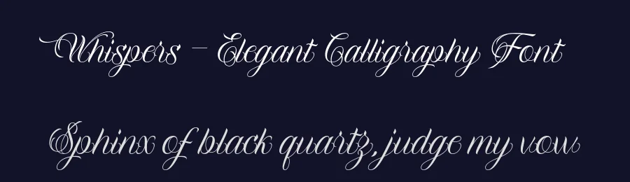 Whispers – Elegant Calligraphy Font by Krisma Graph — Script Handwritten Font — thumbnail 2
