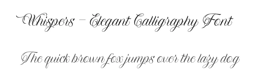 Whispers β Elegant Calligraphy Font by Krisma Graph β Script Handwritten Font