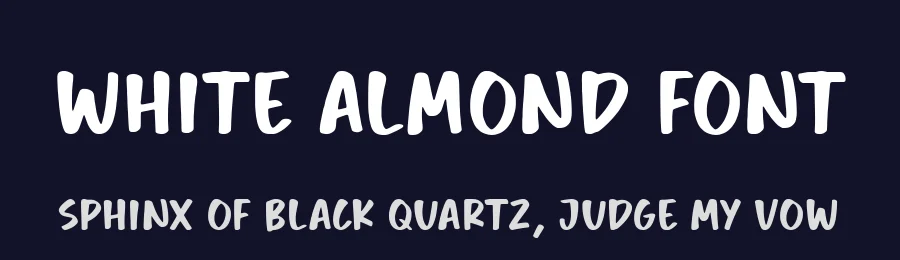 White Almond Font by Timur type — Script Handwritten Font — thumbnail 2