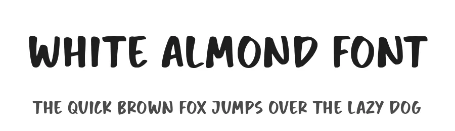 White Almond Font by Timur type — Script Handwritten Font