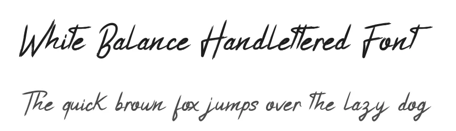 White Balance Handlettered Font by edricstudio — Script Handwritten Font