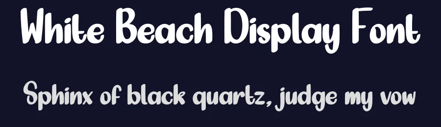 White Beach Display Font by creativeletter — Display Font — thumbnail 2
