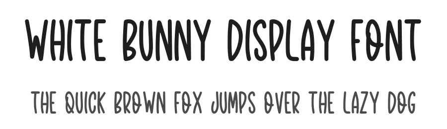 White Bunny Display Font by Craftedtype — Decorative Font