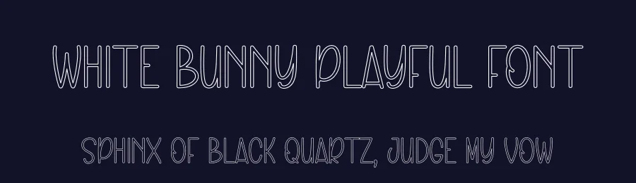White Bunny Playful Font by andikastudio — Display Font — thumbnail 2