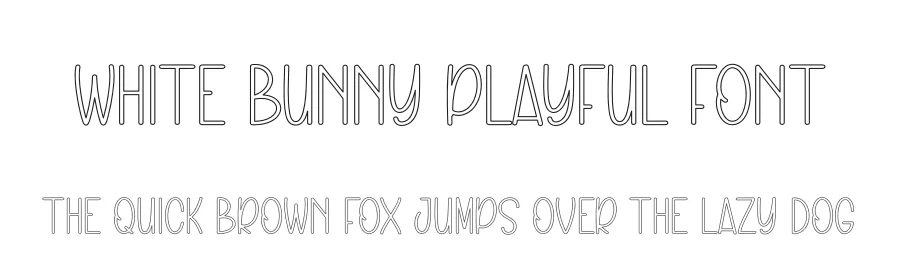 White Bunny Playful Font by andikastudio — Display Font