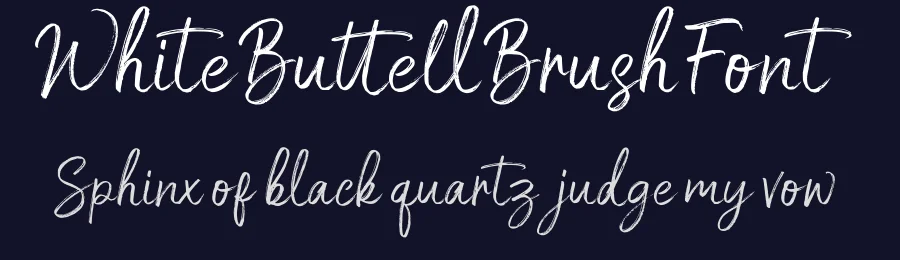 White Buttell Brush Font by trustha — Script Handwritten Font — thumbnail 2