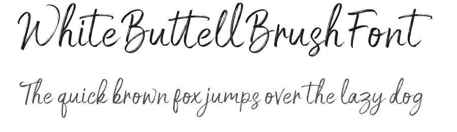 White Buttell Brush Font by trustha β Script Handwritten Font