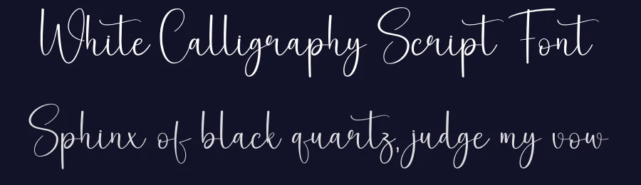 White Calligraphy Script Font by creativeletter — Script Handwritten Font — thumbnail 2