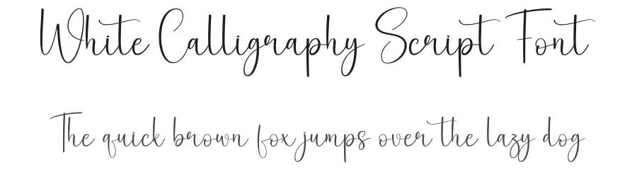 White Calligraphy Script Font by creativeletter — Script Handwritten Font