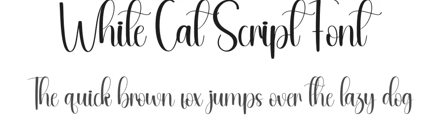 White Cat Script Font by andikastudio — Script Handwritten Font