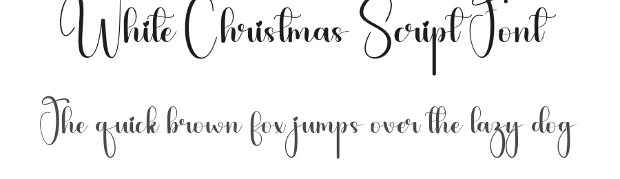 White Christmas Script Font by andikastudio — Script Handwritten Font
