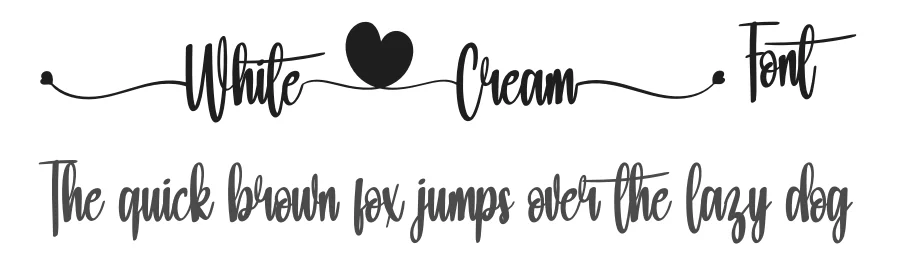 White Cream Font by Adeindrawan — Script Handwritten Font