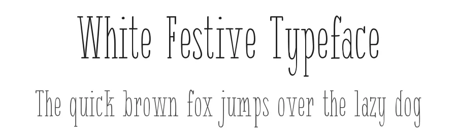 White Festive Typeface by Studio Typo — Display Font
