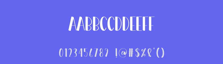 White Flower Display Font by creativeletter — Display Font — thumbnail 3