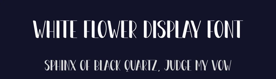 White Flower Display Font by creativeletter — Display Font — thumbnail 2