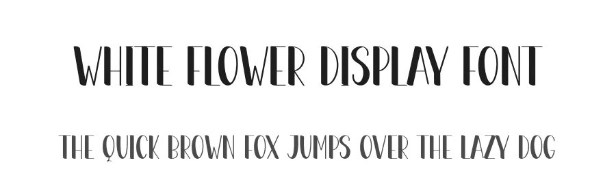 White Flower Display Font by creativeletter — Display Font