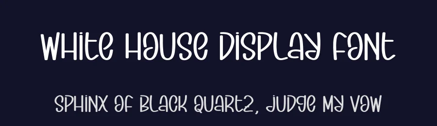 White House Display Font by andikastudio — Display Font — thumbnail 2