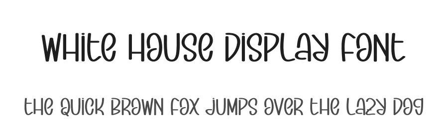 White House Display Font by andikastudio — Display Font