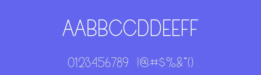 White Line Sans-Serif Font by freshtypeink — Display Font — thumbnail 3