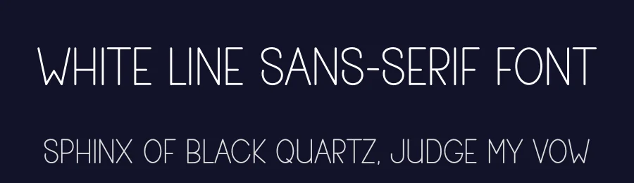 White Line Sans-Serif Font by freshtypeink — Display Font — thumbnail 2