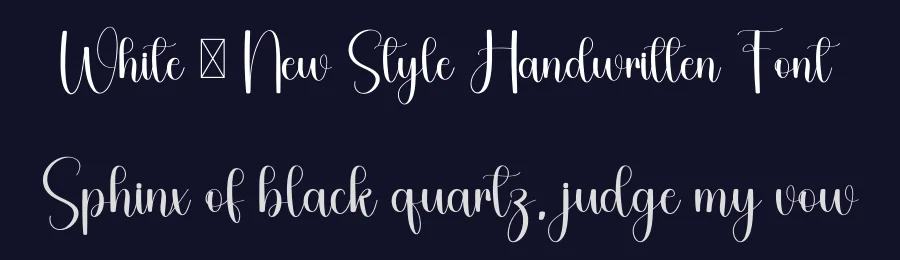 White – New Style Handwritten Font by freshtypeink — Script Handwritten Font — thumbnail 2