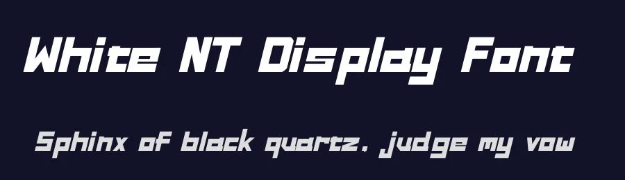 White NT Display Font by Artyom Levanov — Display Font — thumbnail 2