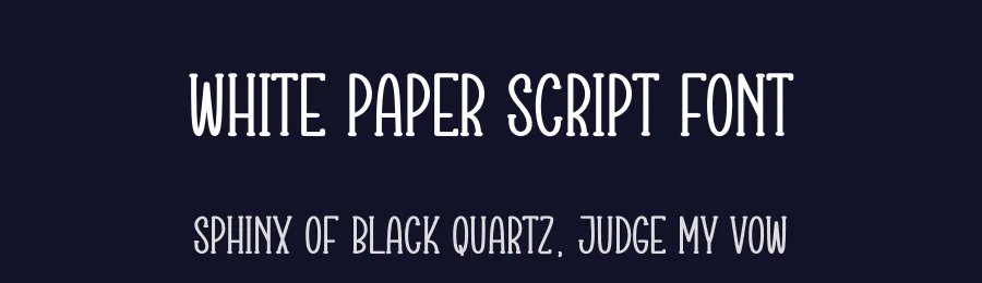 White Paper Script Font by creativeletter — Display Font — thumbnail 2