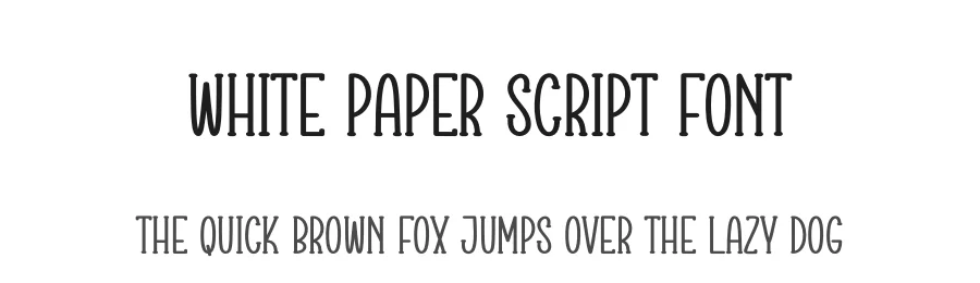White Paper Script Font by creativeletter — Display Font