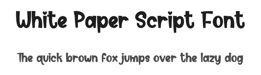 White Paper Script Font by creativeletter — Display Font